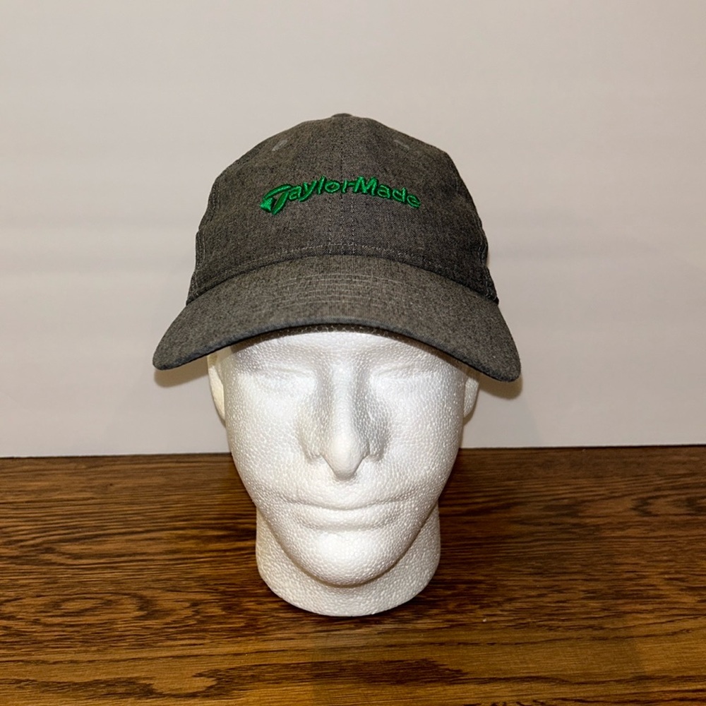 TaylorMade Grey Cotton Golf Hat Adjustable